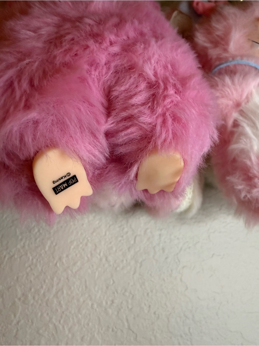 Pink Custom Labubu with Heart Eyes Monster Plush Keychain/Charm - Picture 3 of 6
